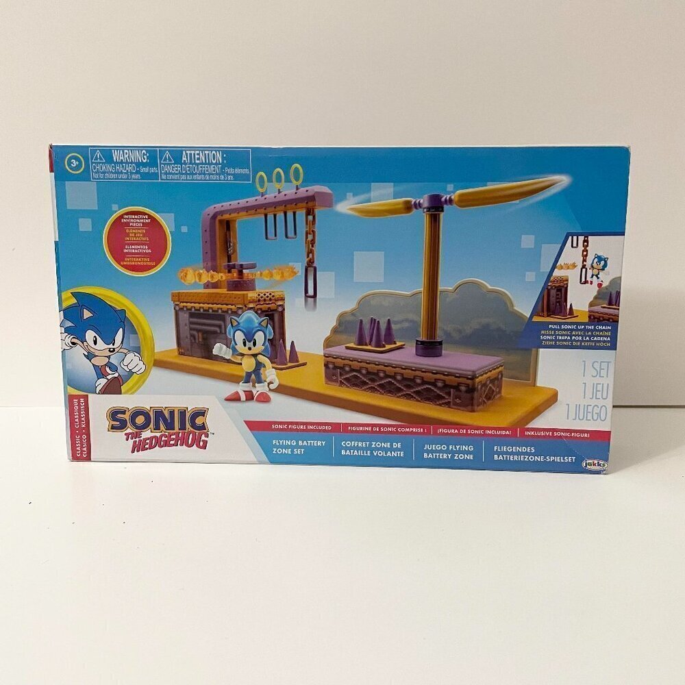 Sonic The Hedgehog Flying Battery Zone Interactive Set with Sonic Figure